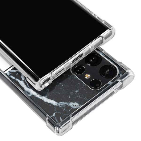 NBA Chicago Bulls Marble Galaxy S23 Ultra Clear Case