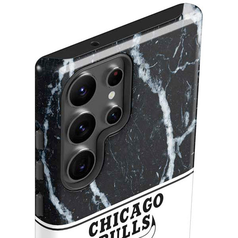 NBA Chicago Bulls Marble Galaxy S23 Ultra Pro Case