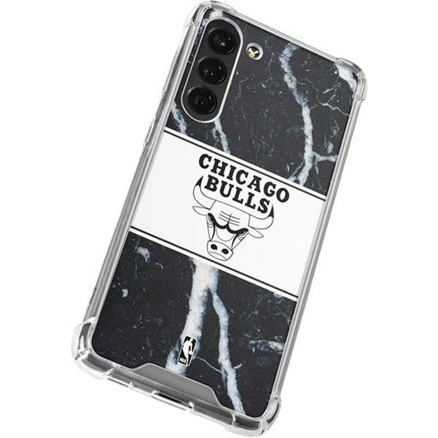 NBA Chicago Bulls Marble Galaxy S24 FE Clear Case