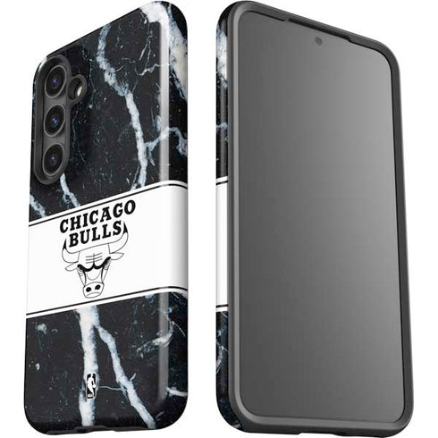 NBA Chicago Bulls Marble Galaxy S25 Impact Case