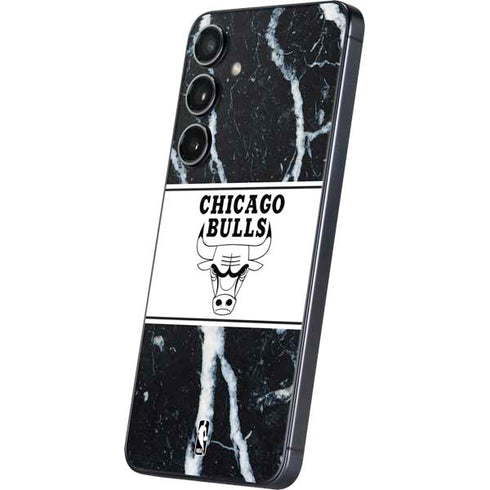 NBA Chicago Bulls Marble Galaxy S25 Plus Skin
