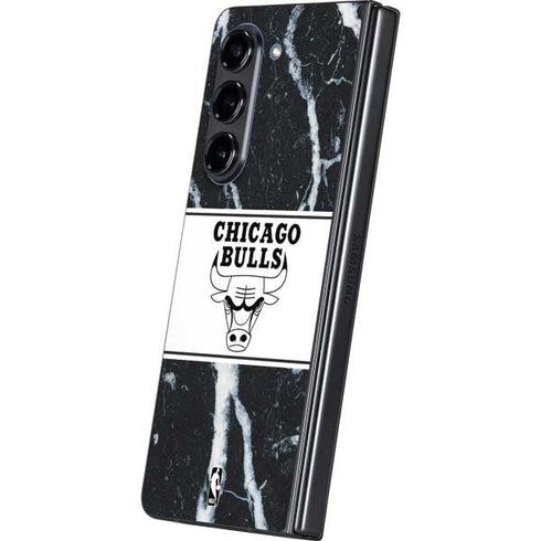 NBA Chicago Bulls Marble Galaxy Z Fold5 5G Skin