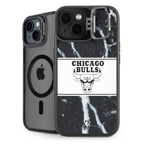 NBA Chicago Bulls Marble iPhone 13 Kickstand Case