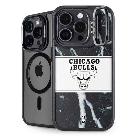 NBA Chicago Bulls Marble iPhone 13 Pro Kickstand Case