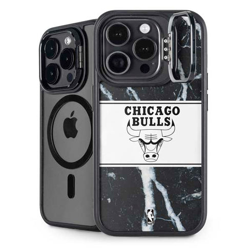 NBA Chicago Bulls Marble iPhone 14 Pro Kickstand Case