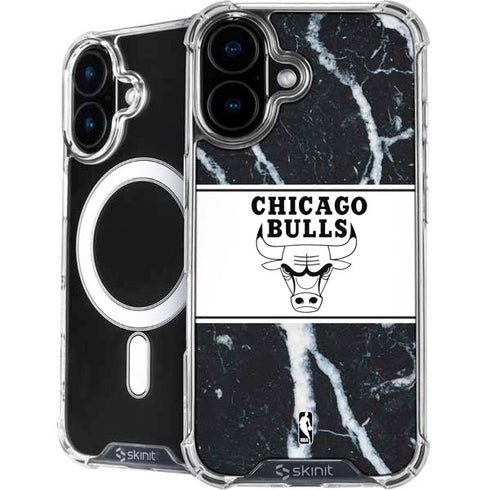 NBA Chicago Bulls Marble iPhone 16 MagSafe Case