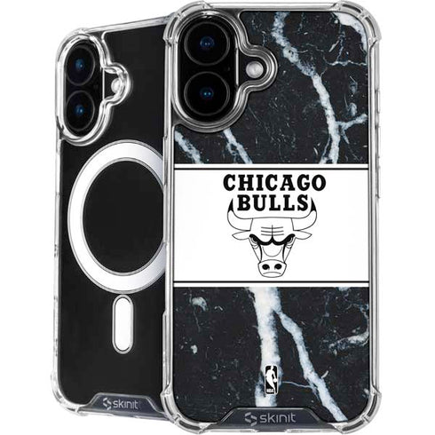 NBA Chicago Bulls Marble iPhone 16 Plus MagSafe Case