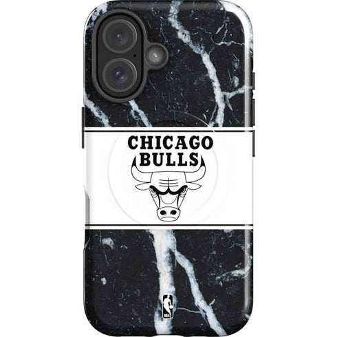 NBA Chicago Bulls Marble iPhone 16 Plus Magsafe Impact Case