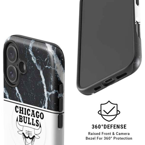 NBA Chicago Bulls Marble iPhone 16 Plus Magsafe Impact Case