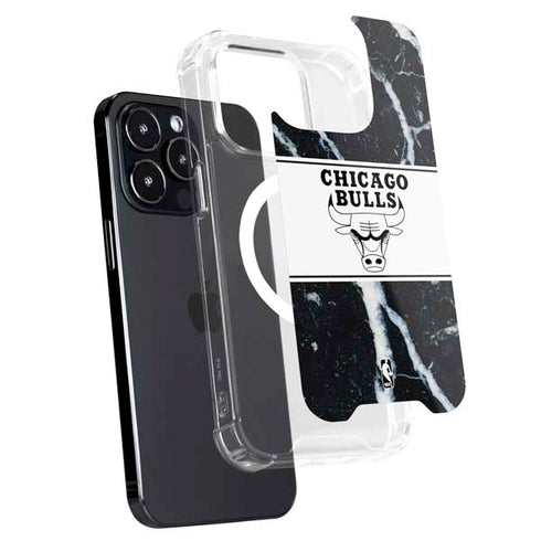 NBA Chicago Bulls Marble iPhone 16 Pro MagSafe Case