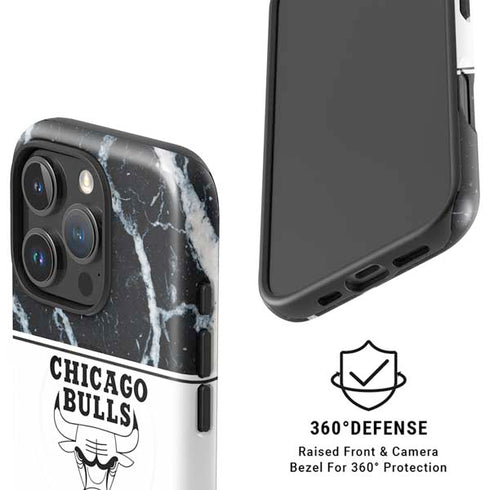 NBA Chicago Bulls Marble iPhone 16 Pro Magsafe Impact Case