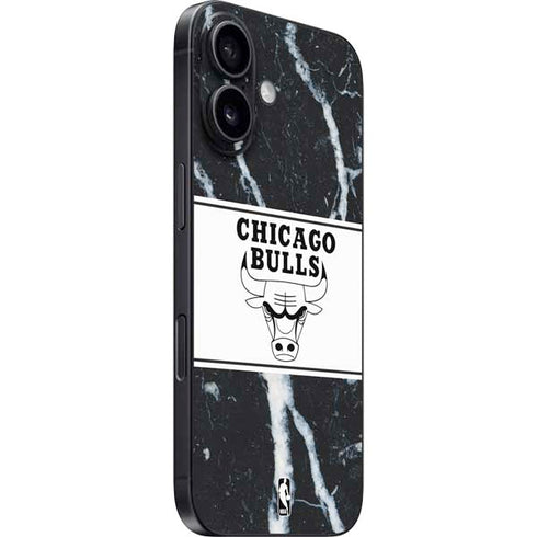 NBA Chicago Bulls Marble iPhone 16 Skin