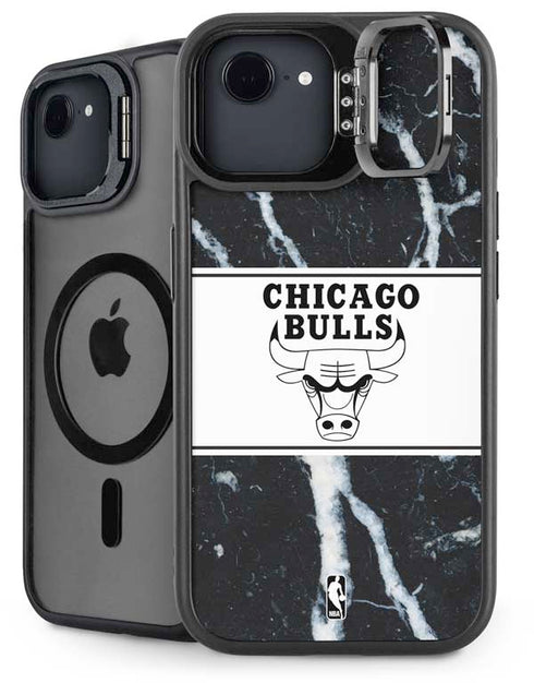 NBA Chicago Bulls Marble iPhone 16e Kickstand Case