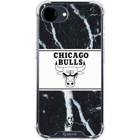 NBA Chicago Bulls Marble iPhone 16e Clear Case