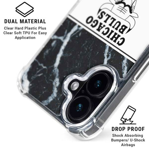 NBA Chicago Bulls Marble iPhone 17 MagSafe Case
