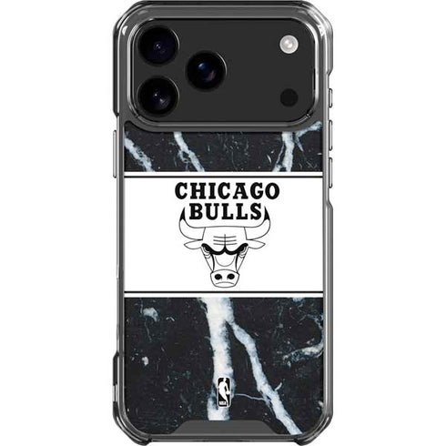 NBA Chicago Bulls Marble iPhone 18 Pro Max Clear Case