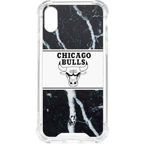 NBA Chicago Bulls Marble iPhone XS Clear Case