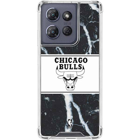 NBA Chicago Bulls Marble Moto G Play 5G (2025) Clear Case
