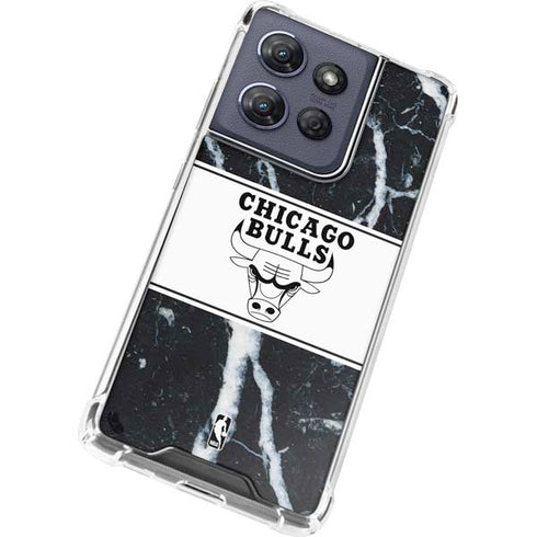 NBA Chicago Bulls Marble Moto G Play 5G (2025) Clear Case