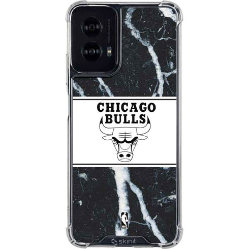 NBA Chicago Bulls Marble Moto G Power 5G (2024) Clear Case