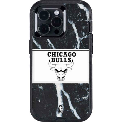 NBA Chicago Bulls Marble Otterbox Defender iPhone Skin