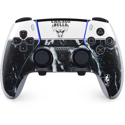 NBA Chicago Bulls Marble PS5 DualSense Edge Pro Controller Skin