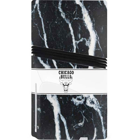 NBA Chicago Bulls Marble PS5 Pro Disk Console Skin