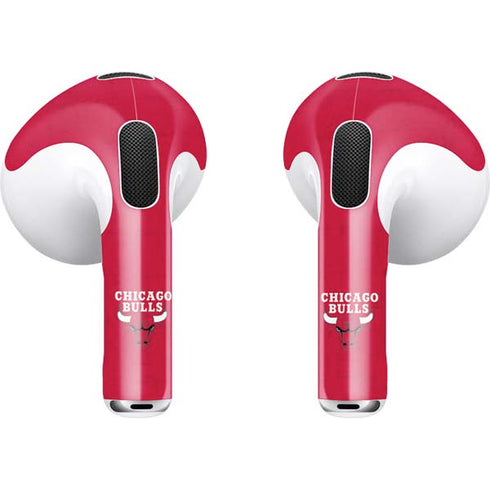NBA Chicago Bulls Red Distressed Apple AirPods (3rd Gen 2021) Skin