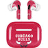 NBA Chicago Bulls Red Distressed AirPods Skins