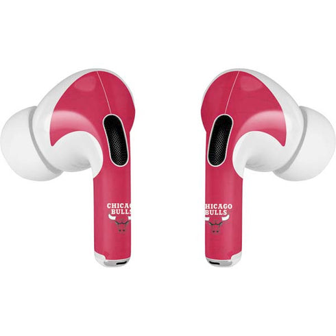 NBA Chicago Bulls Red Distressed AirPods Skins