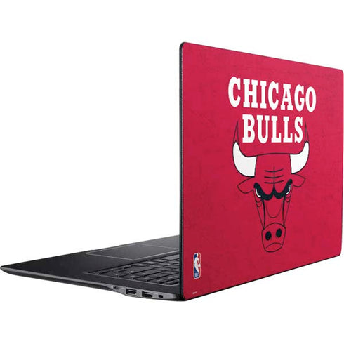 NBA Chicago Bulls Red Distressed Ativ Book 9 (15.6in 2014) Skin