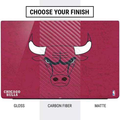NBA Chicago Bulls Red Distressed Dell Vostro Skin
