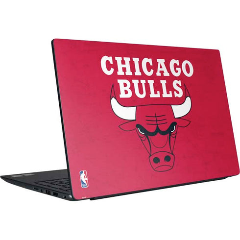 NBA Chicago Bulls Red Distressed Dell Vostro Skin