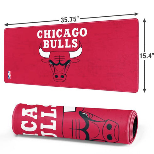 NBA Chicago Bulls Red Distressed Gaming Mouse Pad