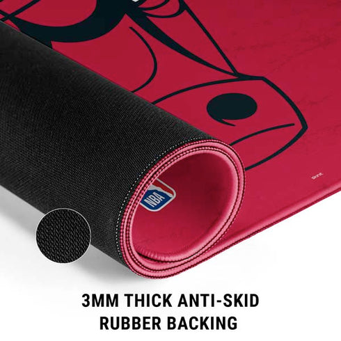 NBA Chicago Bulls Red Distressed Gaming Mouse Pad