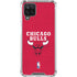 NBA Chicago Bulls Red Distressed Galaxy A12 Clear Case