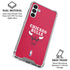 NBA Chicago Bulls Red Distressed Galaxy A13 5G Clear Case