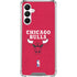 NBA Chicago Bulls Red Distressed Galaxy A16 5G Clear Case