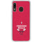NBA Chicago Bulls Red Distressed Galaxy A20 Clear Case