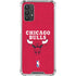 NBA Chicago Bulls Red Distressed Galaxy A32 5G Clear Case