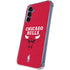 NBA Chicago Bulls Red Distressed Galaxy A35 5G Clear Case