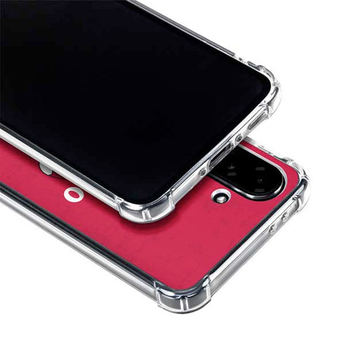 NBA Chicago Bulls Red Distressed Galaxy A36 5G Clear Case