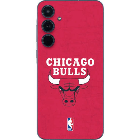 NBA Chicago Bulls Red Distressed Galaxy A36 5G Skin