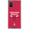 NBA Chicago Bulls Red Distressed Galaxy A51 5G Clear Case