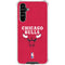 NBA Chicago Bulls Red Distressed Galaxy A54 5G Clear Case