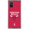 NBA Chicago Bulls Red Distressed Galaxy A71 5G Clear Case