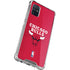 NBA Chicago Bulls Red Distressed Galaxy A71 5G Clear Case
