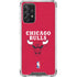 NBA Chicago Bulls Red Distressed Galaxy A72 5G Clear Case