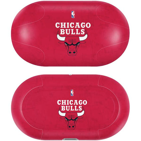 NBA Chicago Bulls Red Distressed Galaxy Buds Plus Skin