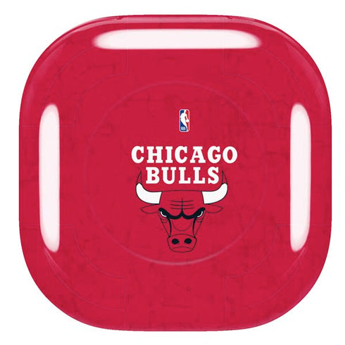 NBA Chicago Bulls Red Distressed Galaxy Buds Pro Skin
